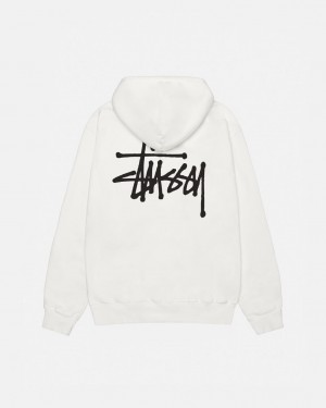 Stussy Basic Stussy Hoodie Pigment Dyed Hoodie Kadın Bej Rengi Türkiye | VWN-3108