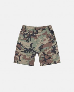 Stussy Ripstop Cargo Beach Kısa Şort Kadın Camo Türkiye | CGT-7169