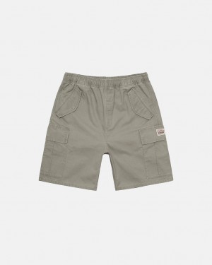 Stussy Ripstop Cargo Beach Kısa Şort Kadın Zeytin Yeşili Türkiye | QQV-1190