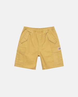 Stussy Ripstop Cargo Beach Kısa Şort Kadın Sarı Türkiye | DFU-1249