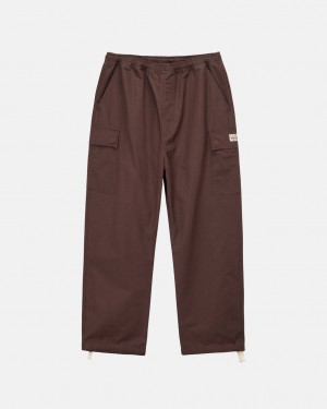 Stussy Ripstop Cargo Beach Pant Pantolon Kadın Kahverengi Türkiye | NLB-4257