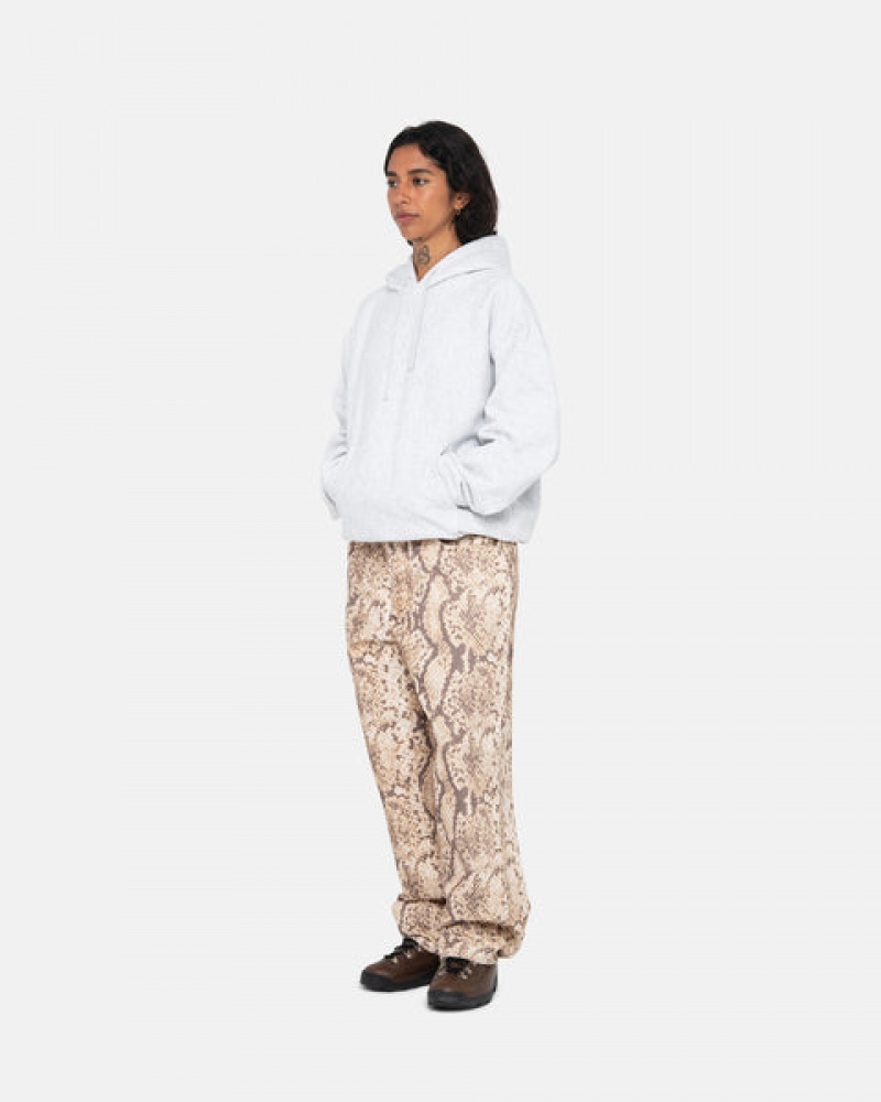 Stussy Back Hood Applique Hoodie Kadın Gri Türkiye | SEY-3091