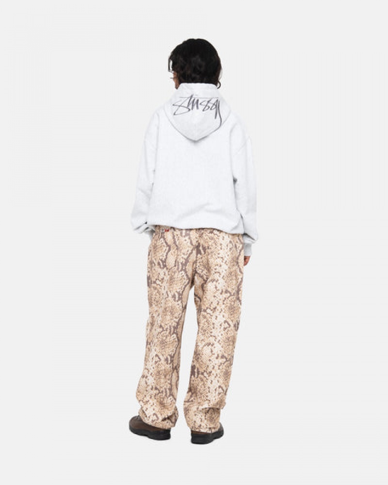 Stussy Back Hood Applique Hoodie Kadın Gri Türkiye | SEY-3091