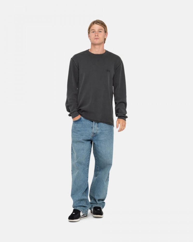 Stussy Basic Stock Ls Thermal Üstler Kadın Siyah Türkiye | FTJ-4459