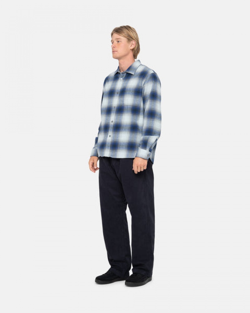 Stussy Beach Pant Brushed Pamuklu Pantolon Erkek Lacivert Türkiye | ZVB-2708