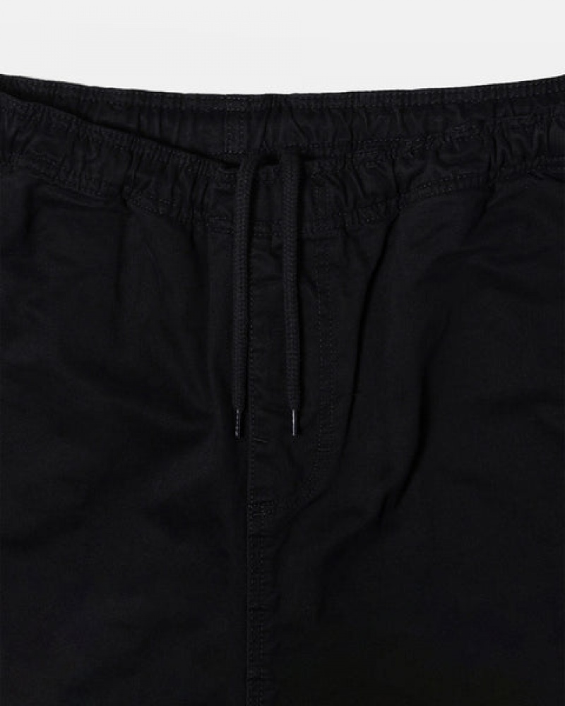 Stussy Beach Pant Brushed Pamuklu Pantolon Kadın Siyah Türkiye | RQC-9534