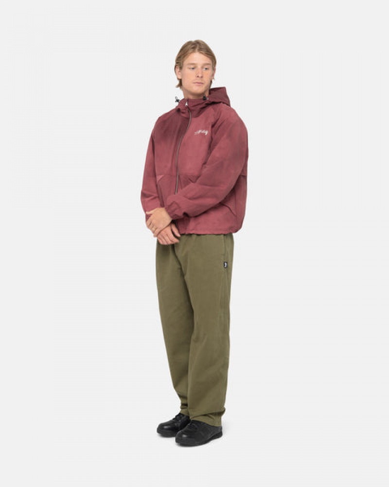 Stussy Beach Pant Brushed Pamuklu Pantolon Kadın Zeytin Yeşili Türkiye | ACI-9999
