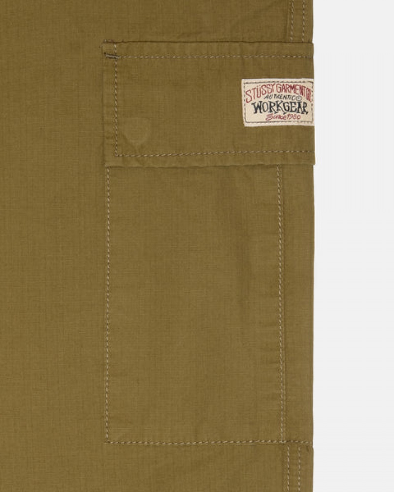 Stussy Beach Pant Ripstop Cargo Pantolon Kadın Kahverengi Türkiye | MIW-2669