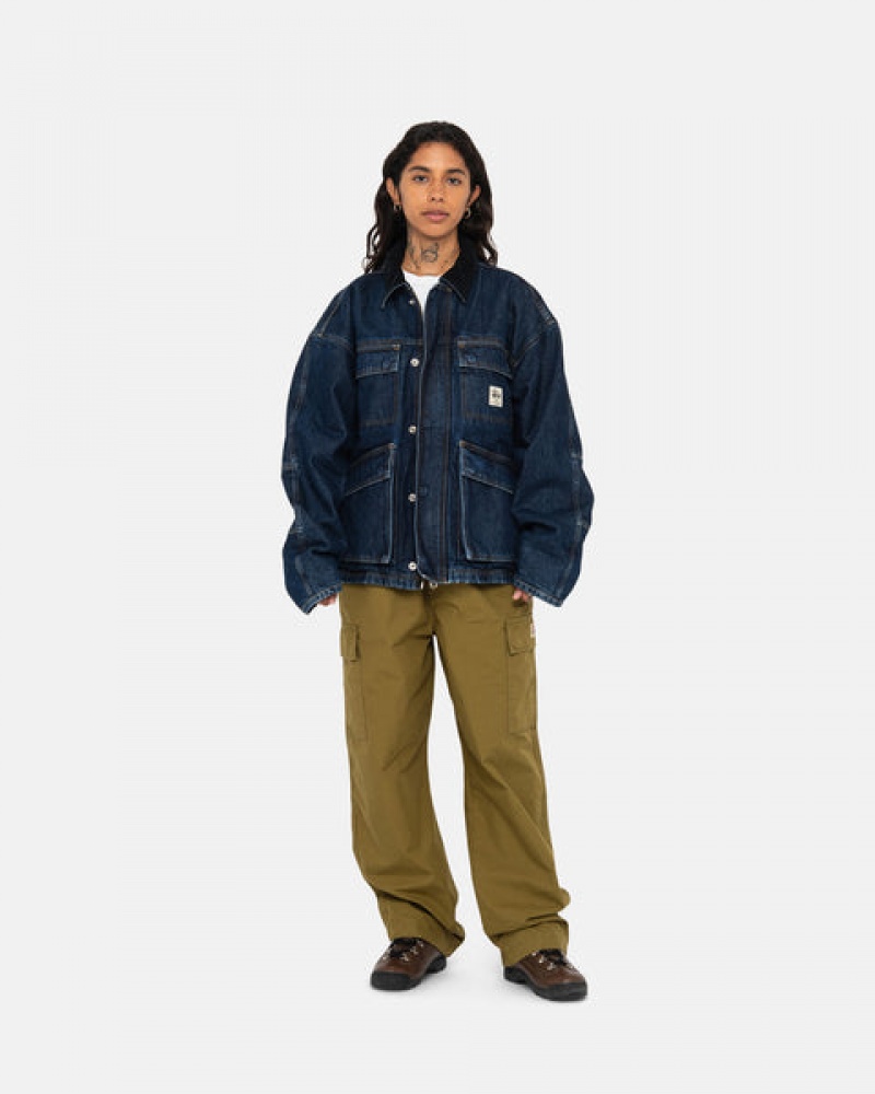 Stussy Beach Pant Ripstop Cargo Pantolon Kadın Kahverengi Türkiye | MIW-2669