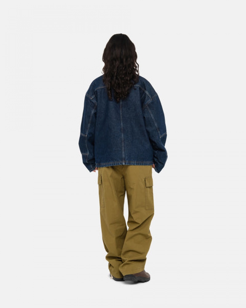Stussy Beach Pant Ripstop Cargo Pantolon Kadın Kahverengi Türkiye | MIW-2669