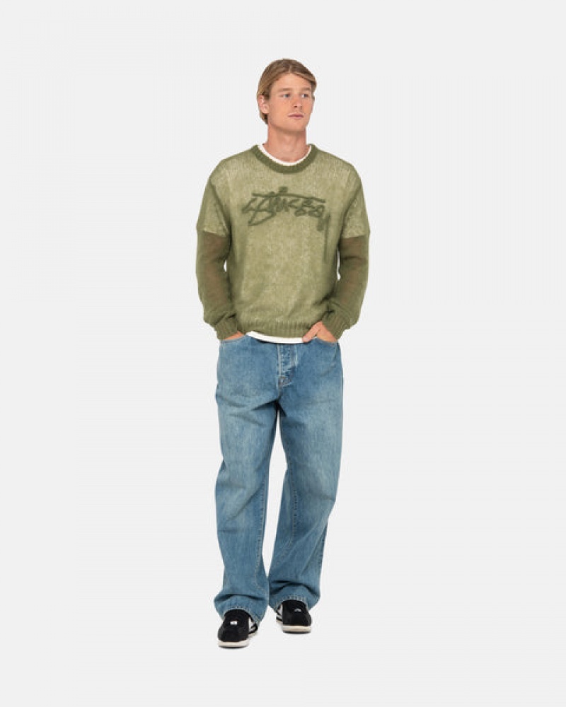 Stussy Big Ol' Jean Denim Erkek Mavi Türkiye | RGN-8125