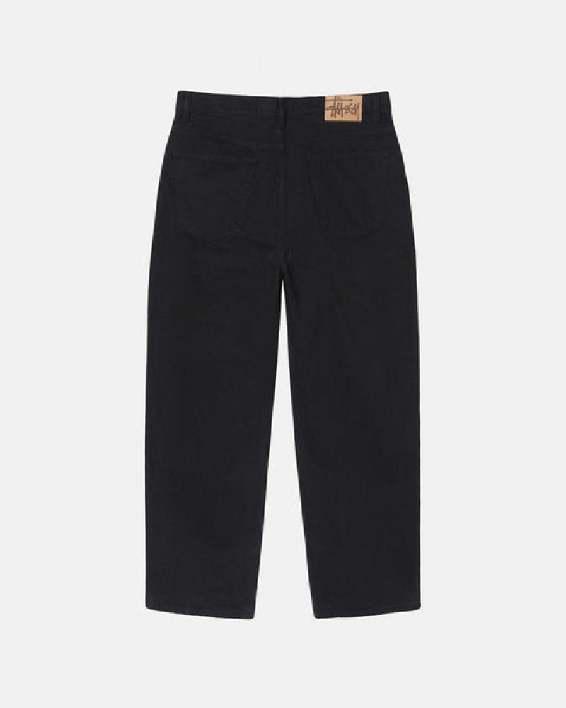Stussy Big Ol' Jean Overdyed Denim Kadın Siyah Türkiye | TFA-3445
