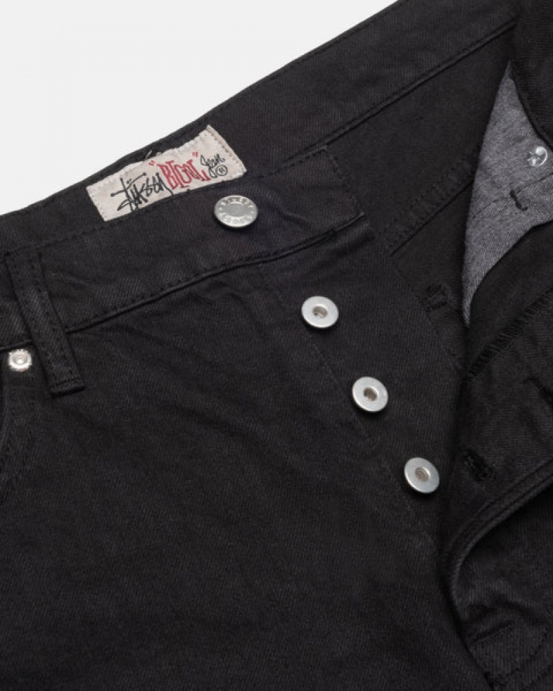 Stussy Big Ol' Jean Overdyed Denim Kadın Siyah Türkiye | TFA-3445