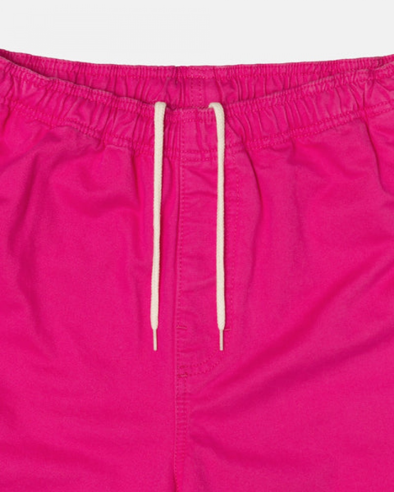 Stussy Brushed Beach Kısa Şort Erkek Pembe Türkiye | VPW-4687