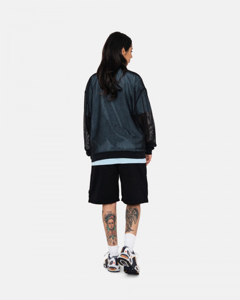 Stussy Brushed Beach Kısa Şort Erkek Siyah Türkiye | WRG-3884