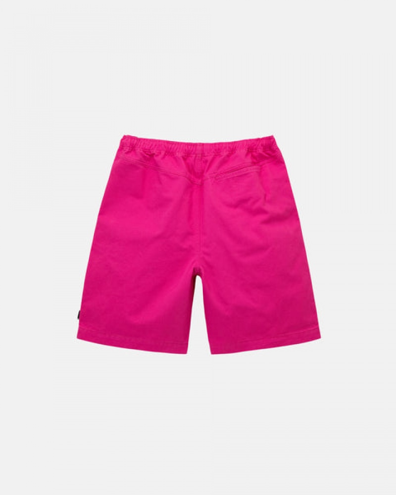 Stussy Brushed Beach Kısa Şort Kadın Pembe Türkiye | RZS-1305