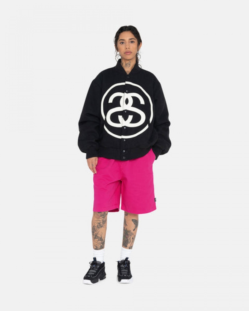 Stussy Brushed Beach Kısa Şort Kadın Pembe Türkiye | RZS-1305
