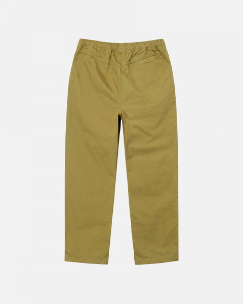 Stussy Brushed Beach Pant Pantolon Erkek Koyu Zeytin Yeşili Türkiye | NBF-7102