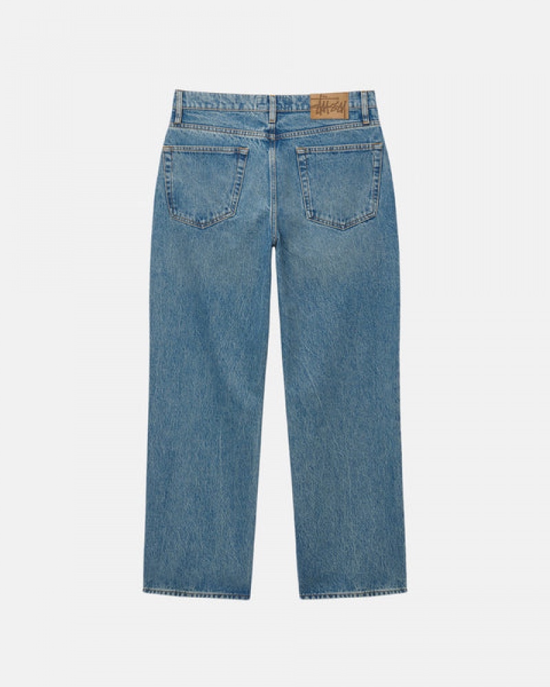 Stussy Klasik Jean Denim Erkek Mavi Türkiye | TLH-1309
