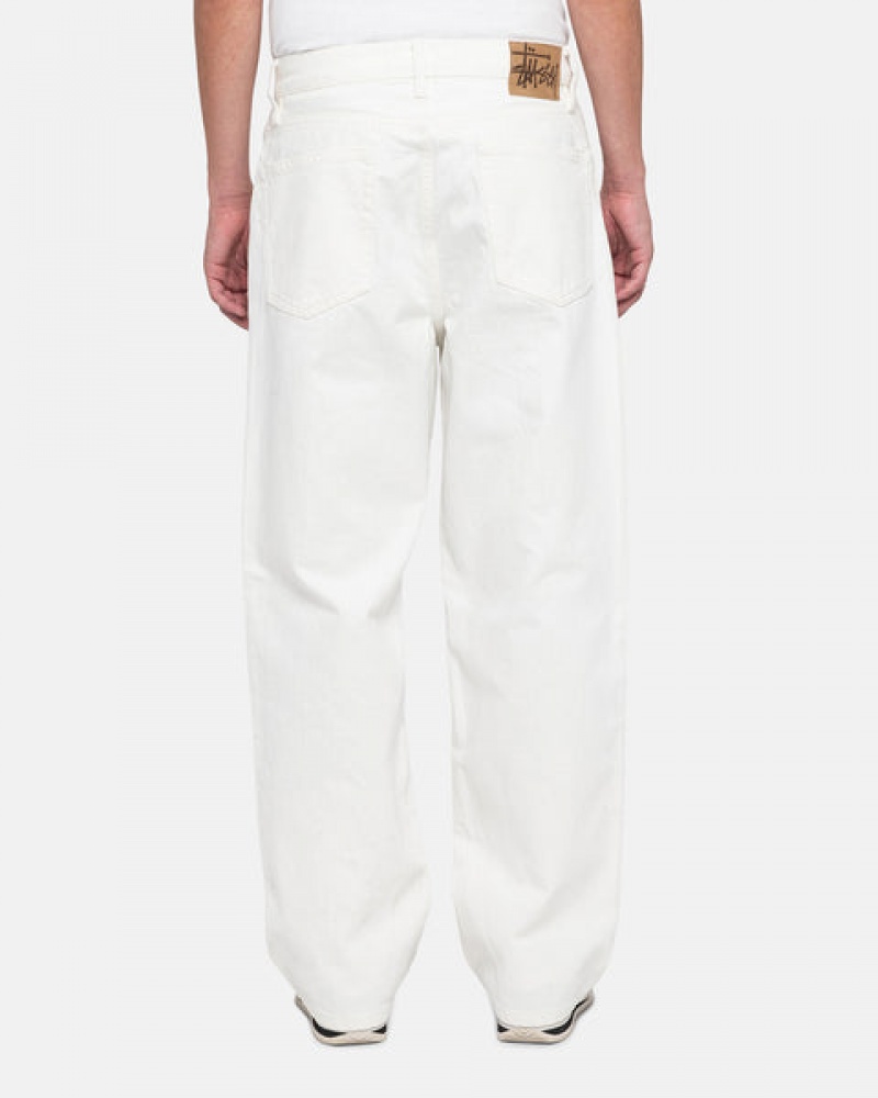 Stussy Klasik Jean Overdyed Denim Erkek Bej Rengi Türkiye | FQH-0904