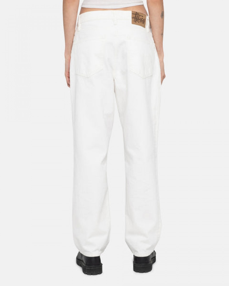 Stussy Klasik Jean Overdyed Denim Erkek Bej Rengi Türkiye | FQH-0904