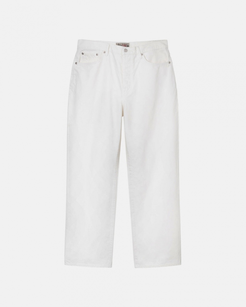 Stussy Klasik Jean Overdyed Denim Erkek Bej Rengi Türkiye | FQH-0904