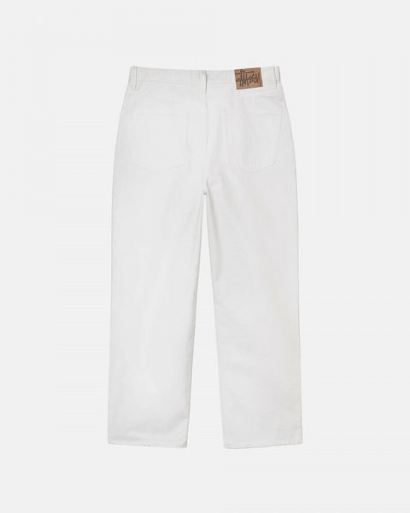Stussy Klasik Jean Overdyed Denim Kadın Bej Rengi Türkiye | AUE-3057