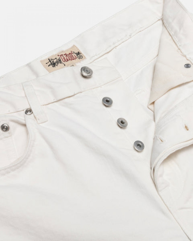 Stussy Klasik Jean Overdyed Denim Kadın Bej Rengi Türkiye | AUE-3057