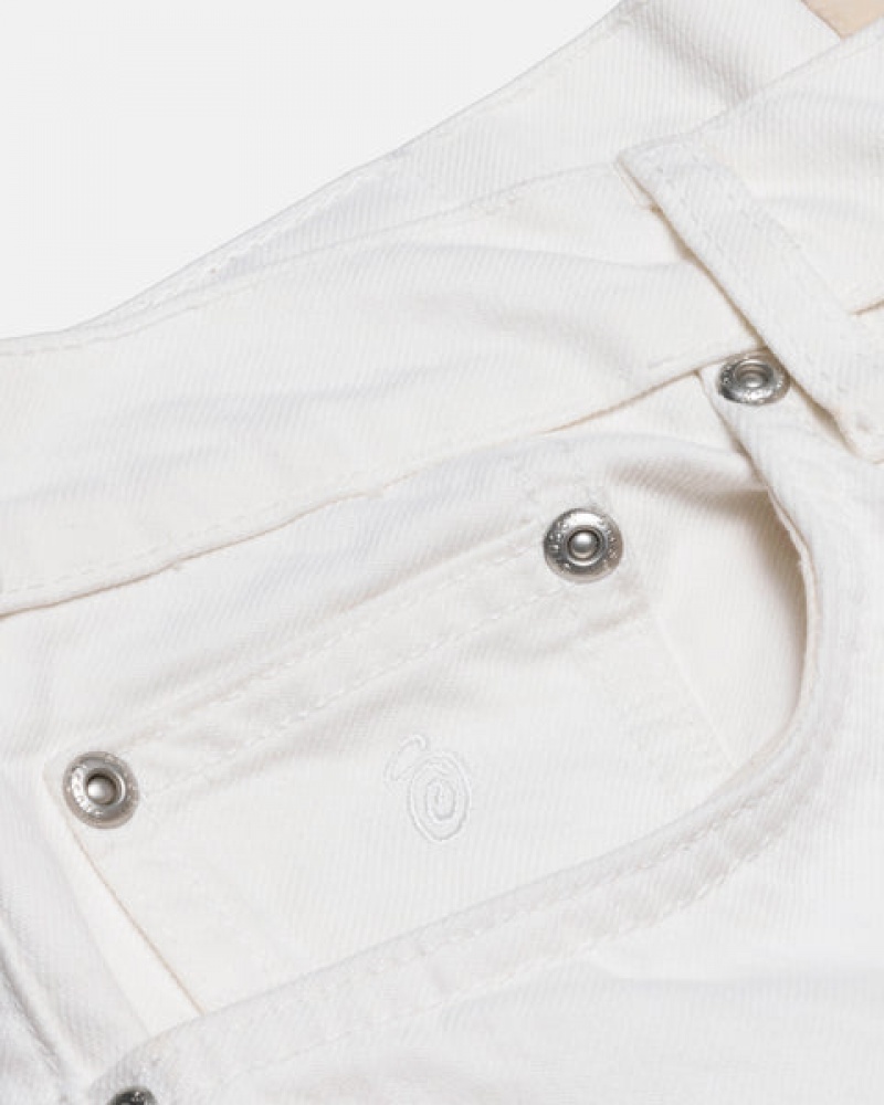 Stussy Klasik Jean Overdyed Denim Kadın Bej Rengi Türkiye | AUE-3057