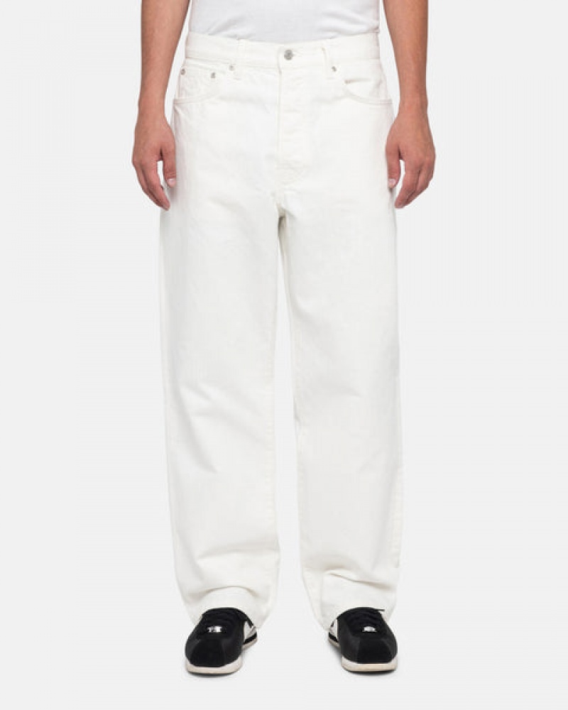 Stussy Klasik Jean Overdyed Denim Kadın Bej Rengi Türkiye | AUE-3057