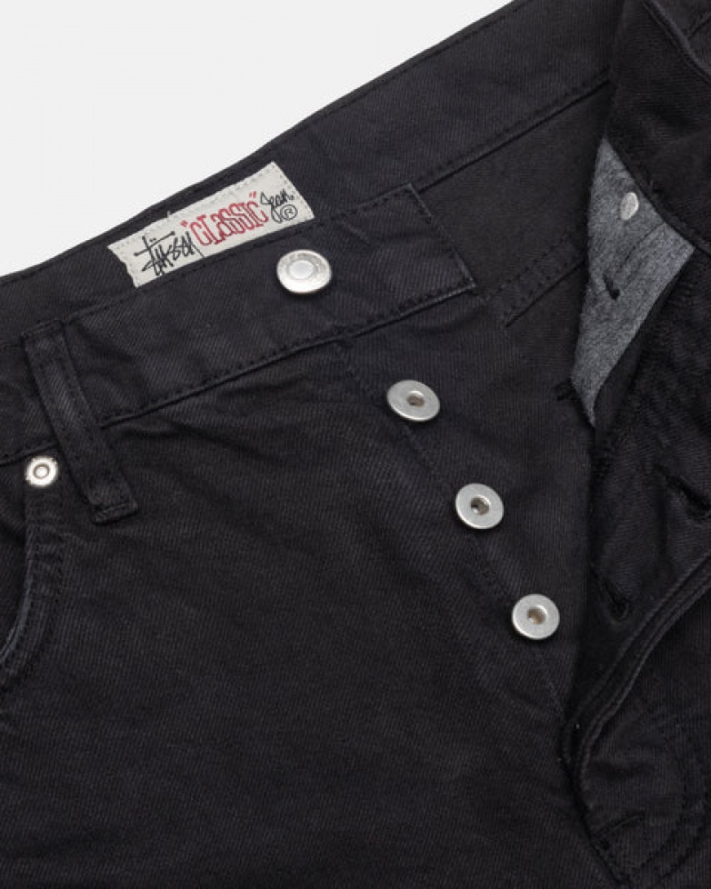 Stussy Klasik Jean Overdyed Denim Kadın Siyah Türkiye | HLS-0317