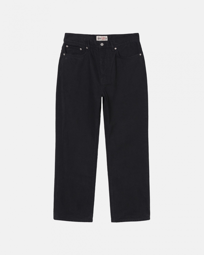 Stussy Klasik Jean Overdyed Denim Kadın Siyah Türkiye | HLS-0317
