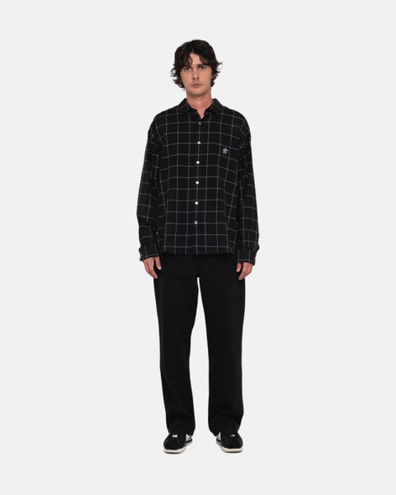 Stussy Klasik Jean Overdyed Pantolon Erkek Siyah Türkiye | YFQ-8116