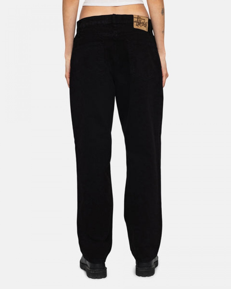 Stussy Klasik Jean Overdyed Pantolon Erkek Siyah Türkiye | YFQ-8116