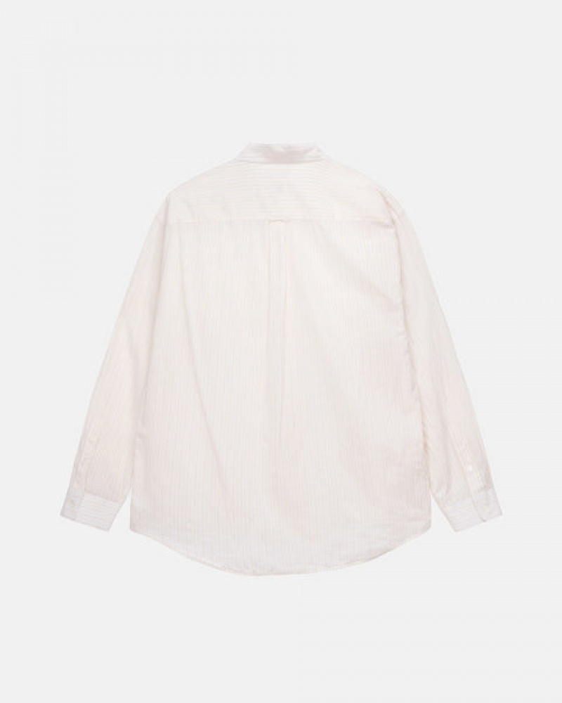 Stussy Light Weight Klasik Shirt Gömlek Erkek Beyaz Türkiye | IGB-7175