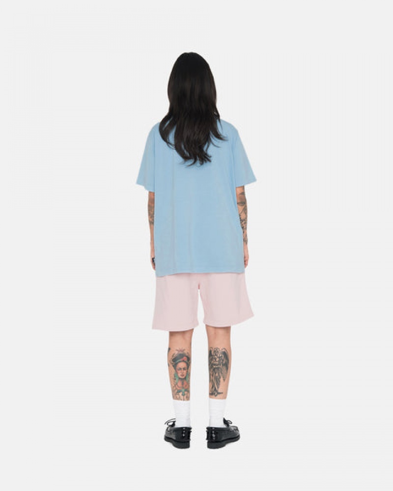 Stussy Overdyed Stock Logo Kısa Şort Kadın Pembe Türkiye | EBR-0847