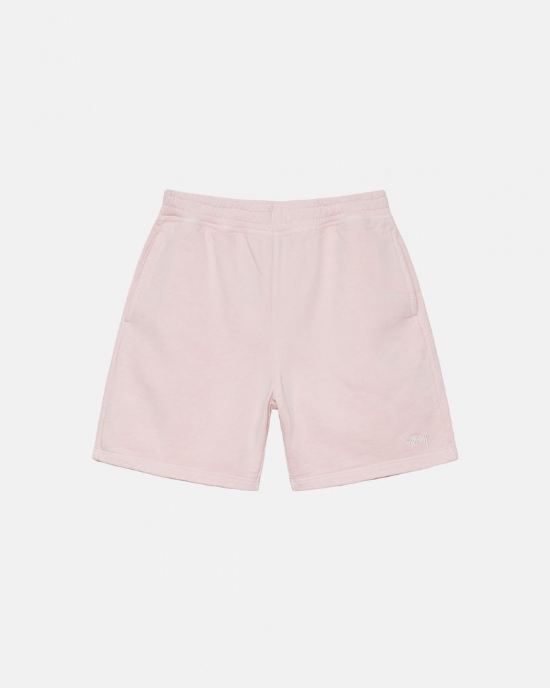 Stussy Overdyed Stock Logo Kısa Şort Kadın Pembe Türkiye | EBR-0847