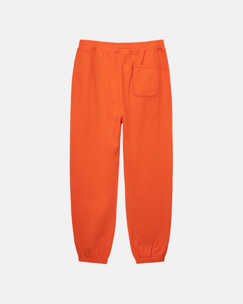 Stussy Overdyed Stock Logo Pant Tişörtü Kadın Turuncu Türkiye | MYV-9460