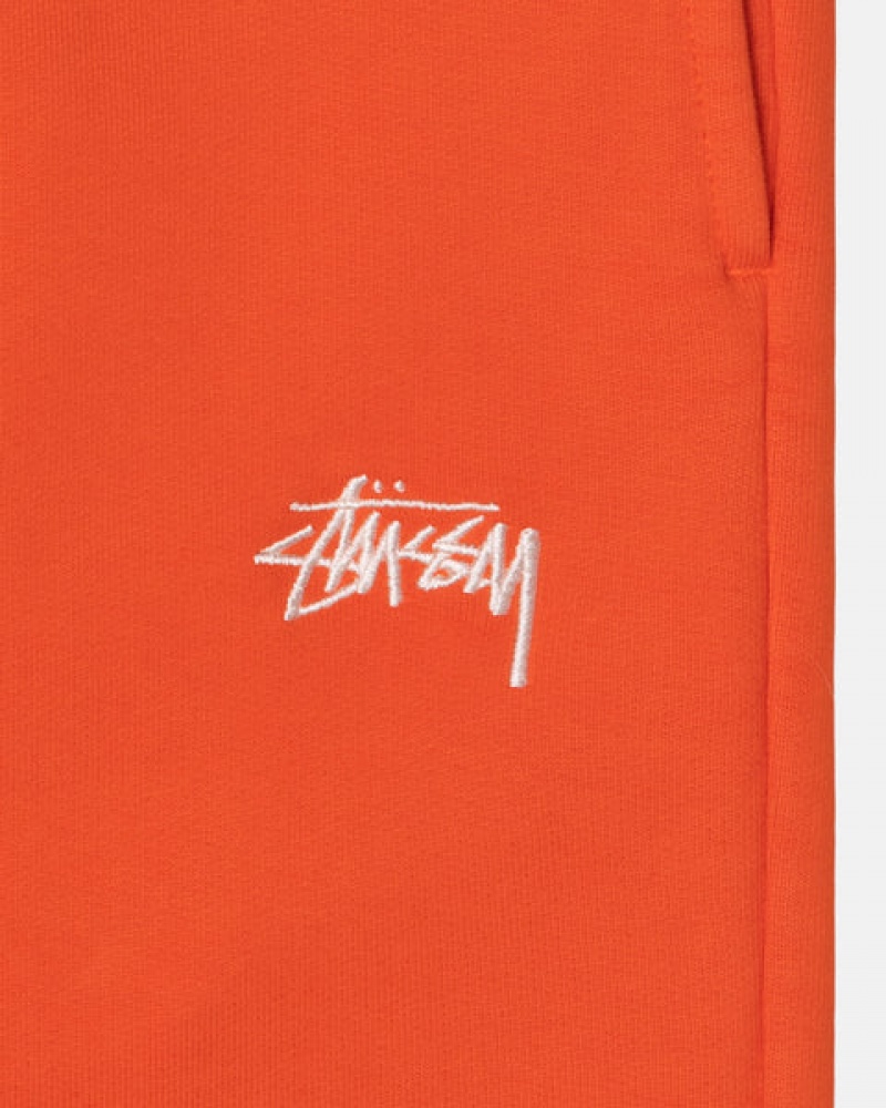 Stussy Overdyed Stock Logo Pant Tişörtü Kadın Turuncu Türkiye | MYV-9460