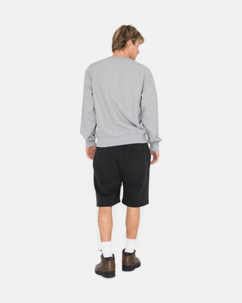 Stussy Overdyed Stock Logo Sweat Kısa Sweatshorts Kadın Siyah Türkiye | GCC-4734