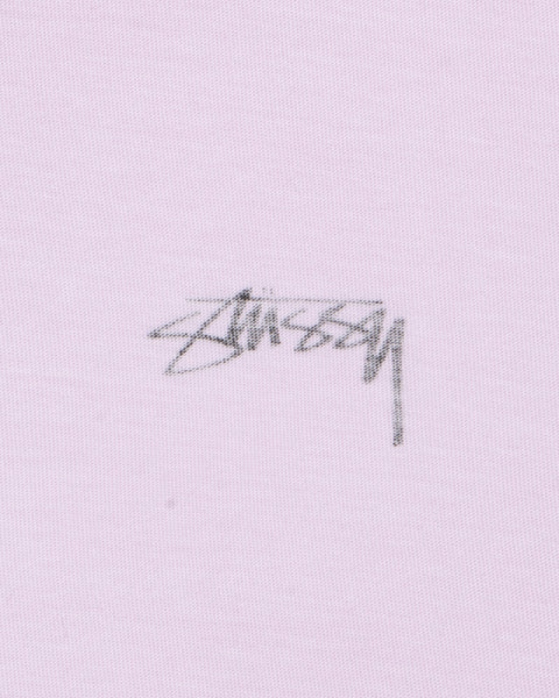 Stussy Pig. Dyed Inside Out Crew T shirt Erkek Mor Türkiye | DBG-9590