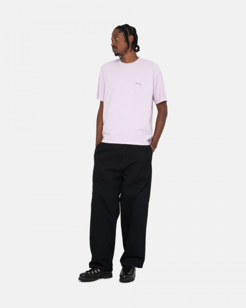 Stussy Pig. Dyed Inside Out Crew T shirt Kadın Mor Türkiye | ZOB-9419