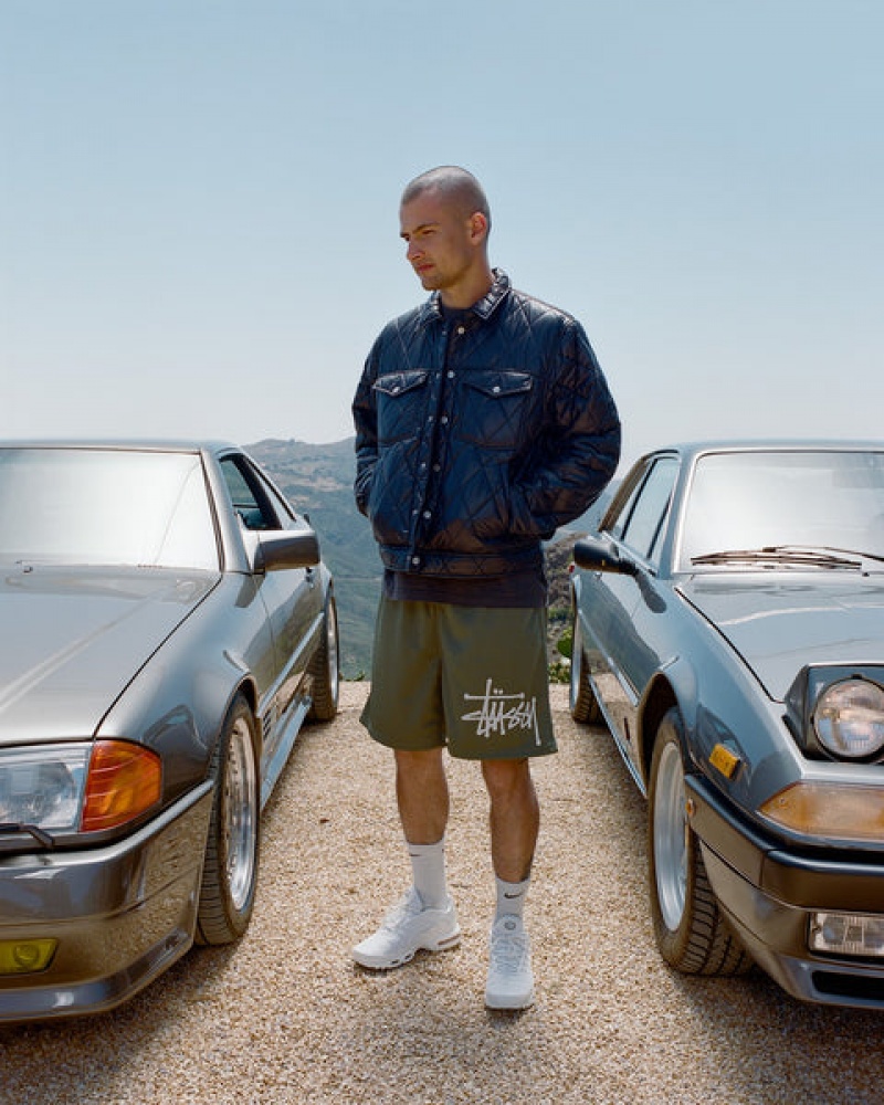 Stussy Ranch Jacket Kapitone Naylon Mont Erkek Siyah Türkiye | QID-6941