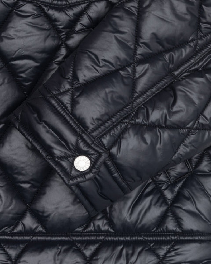 Stussy Ranch Jacket Kapitone Naylon Mont Erkek Siyah Türkiye | QID-6941