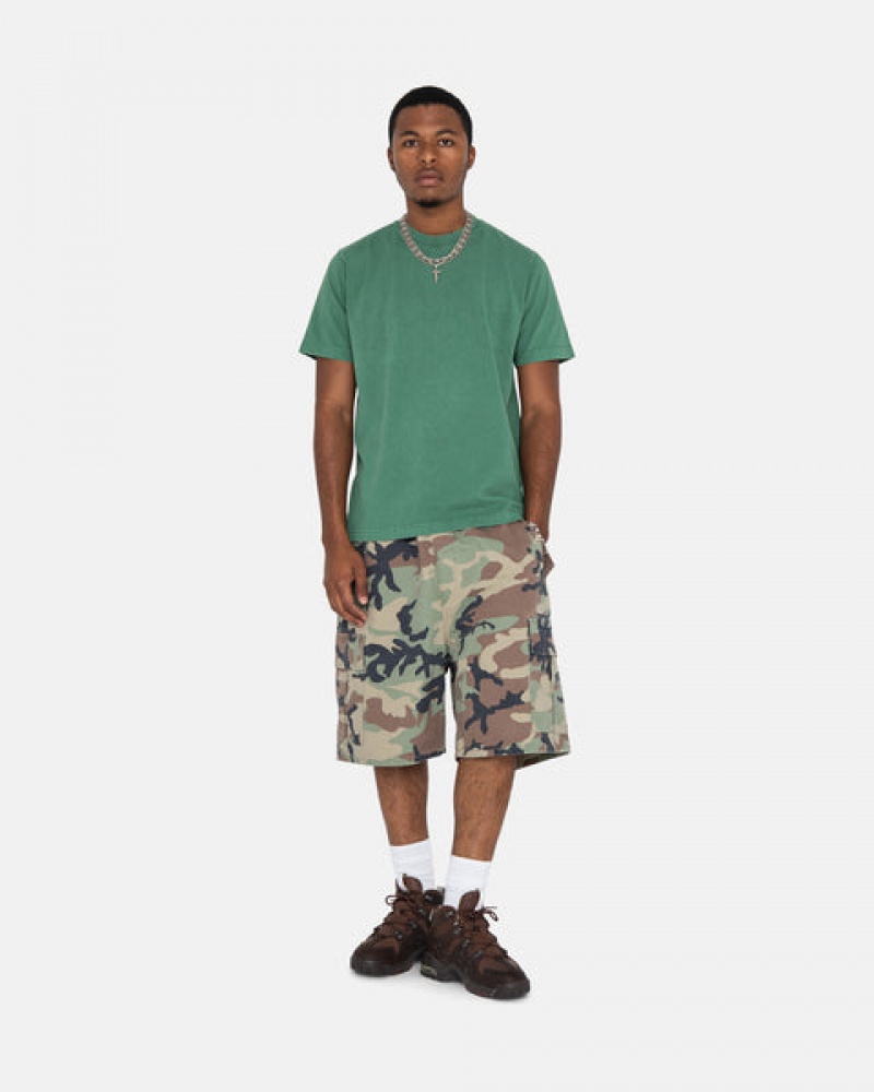 Stussy Ripstop Cargo Beach Kısa Şort Kadın Camo Türkiye | CGT-7169