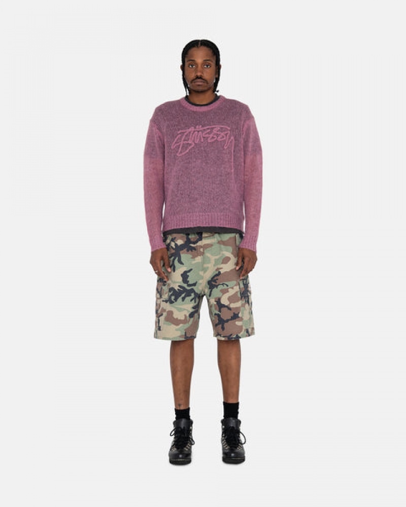 Stussy Ripstop Cargo Beach Kısa Şort Kadın Camo Türkiye | CGT-7169