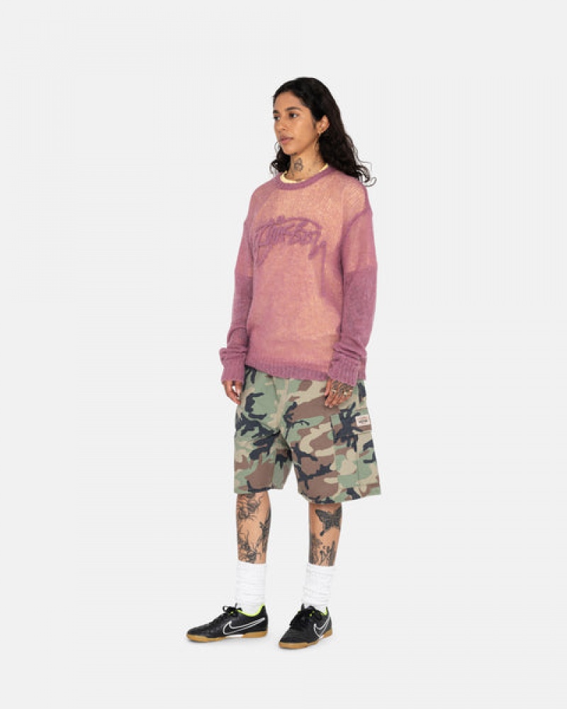 Stussy Ripstop Cargo Beach Kısa Şort Kadın Camo Türkiye | CGT-7169