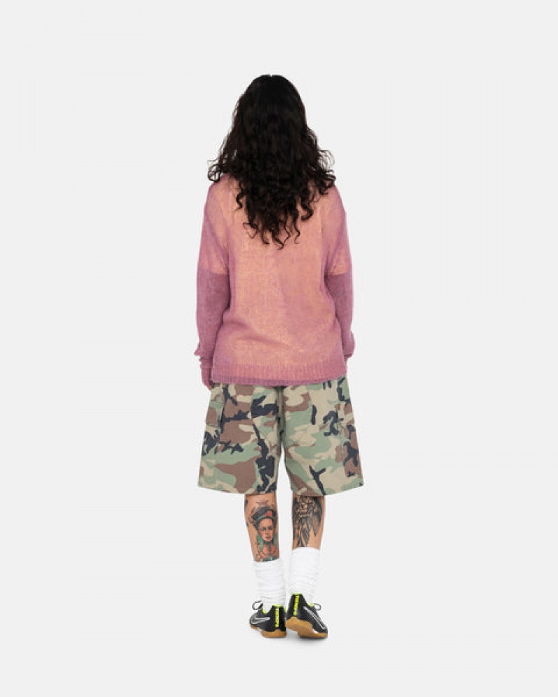 Stussy Ripstop Cargo Beach Kısa Şort Kadın Camo Türkiye | CGT-7169
