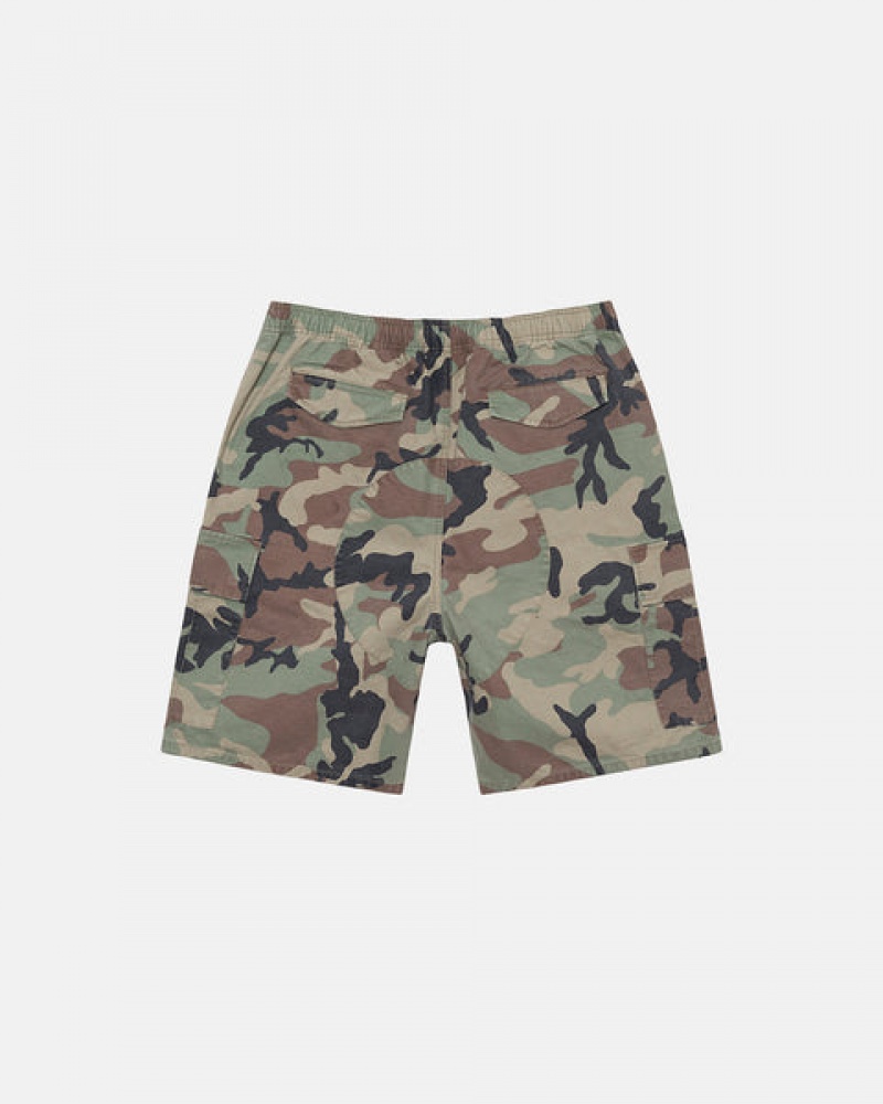 Stussy Ripstop Cargo Beach Kısa Şort Kadın Camo Türkiye | CGT-7169