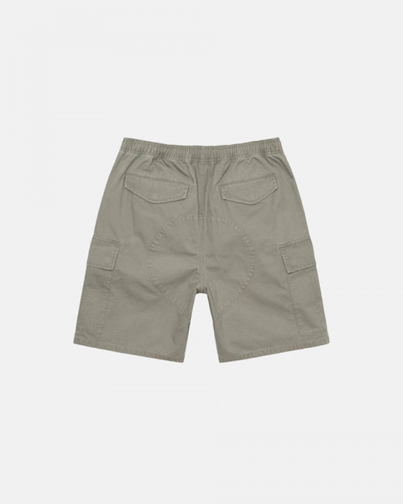 Stussy Ripstop Cargo Beach Kısa Şort Kadın Zeytin Yeşili Türkiye | QQV-1190